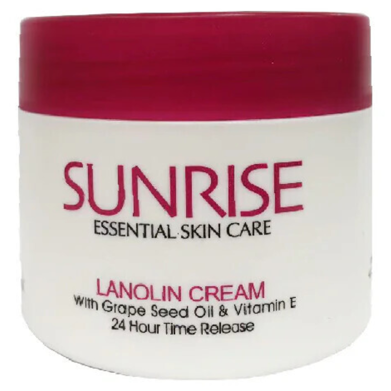 Sunrise Lanolin Cream with Grape Seed Oil and Vitamin E 100ml Australian moisturising skincare cream
