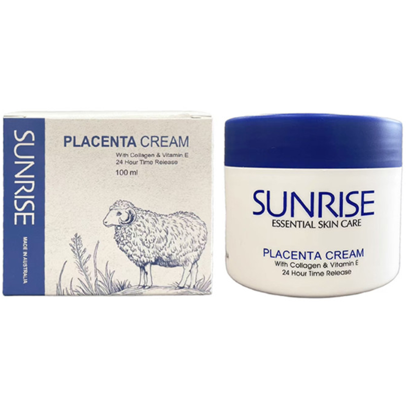 Sunrise Placenta Cream with Collagen and Vitamin E 100ml Australian moisturising skincare cream