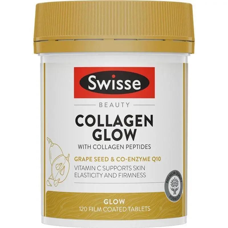 Swisse Beauty Collagen Glow with Collagen Peptides 120 Tablets Australian Dietary Supplement Genuine Australian Product