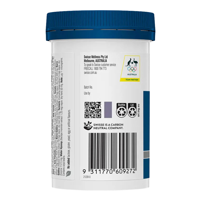 A white plastic bottle of Swisse Ultiboost Odourless Super Strength Wild Fish Oil with a teal cap and teal accents on the label, containing 230 soft capsules.