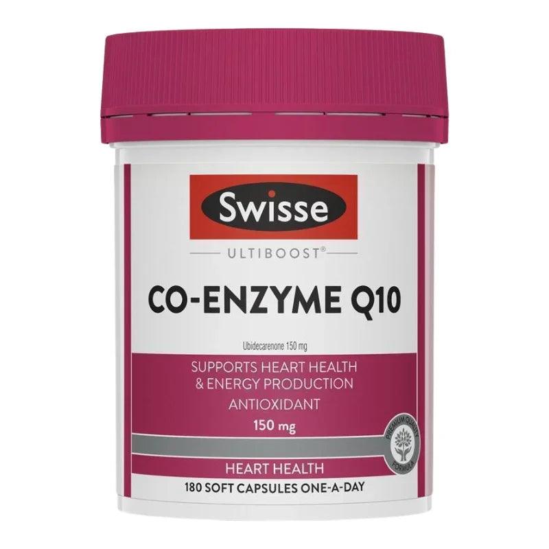 Swisse Ultiboost Co-Enzyme Q10 150mg 180 Capsules Australian Dietary Supplement Genuine Australian Product