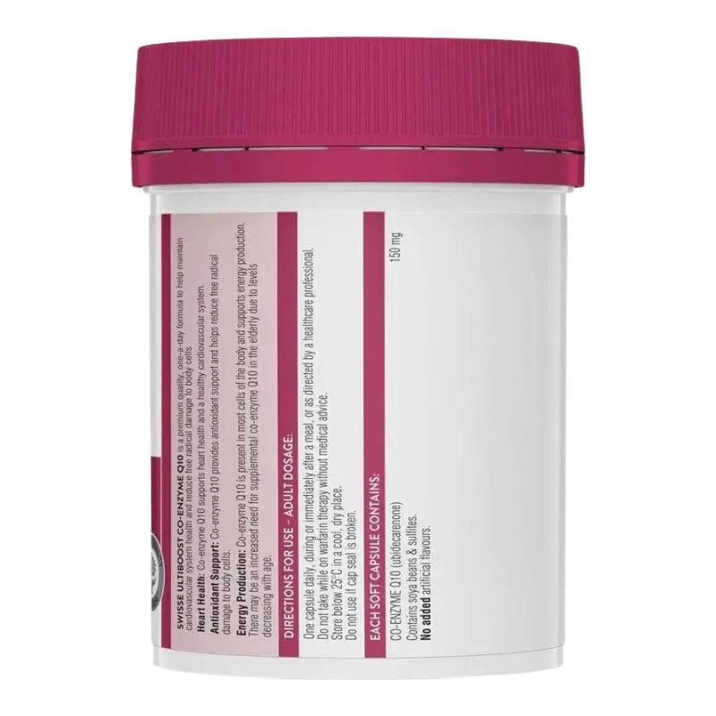Swisse Ultiboost Co-Enzyme Q10 150mg 180 Capsules Australian Dietary Supplement Genuine Australian Product