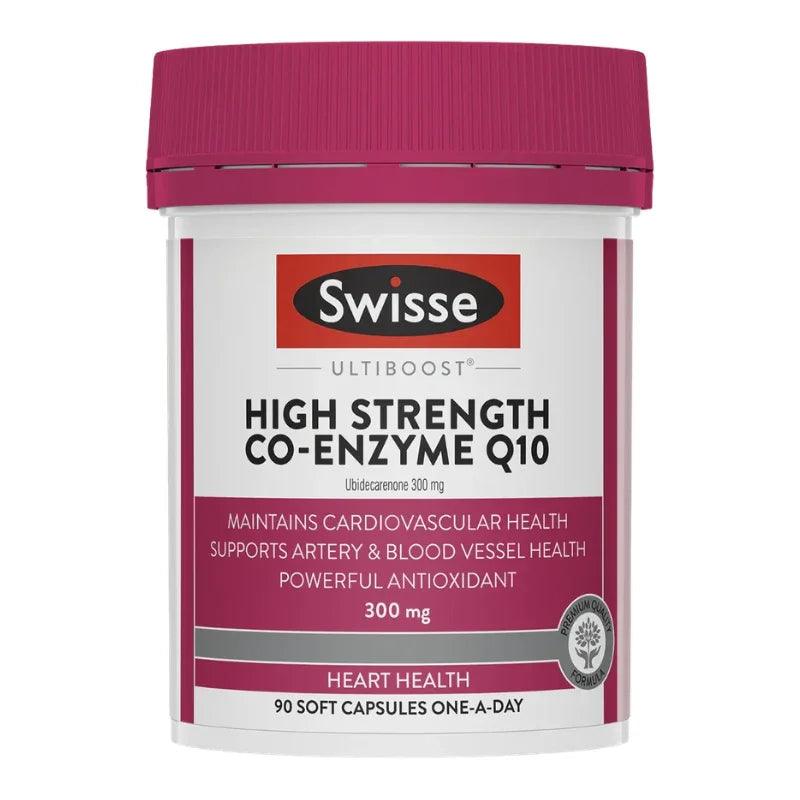 Swisse Ultiboost High Strength Co-Enzyme Q10 300mg 90 Soft Capsules Australian Dietary Supplement