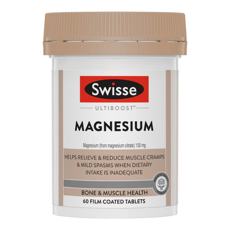 Swisse Ultiboost Magnesium 60 Tablets Australian magnesium supplement