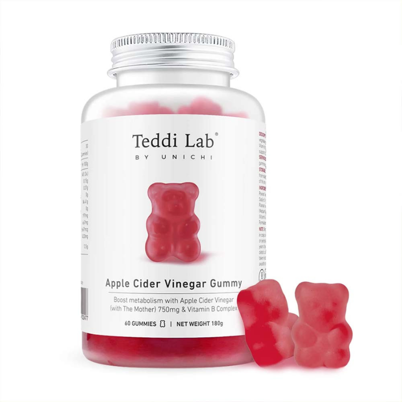 Unichi Apple Cider Vinegar Gummy 60 Gummies – Apple Cider Vinegar Supplement Gummies
