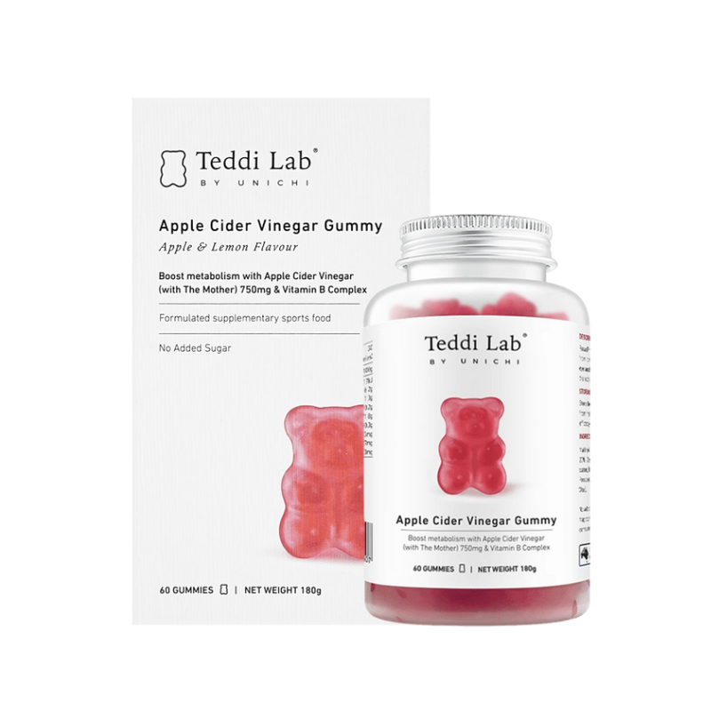 Unichi Apple Cider Vinegar Gummy 60 Gummies – Apple Cider Vinegar Supplement Gummies