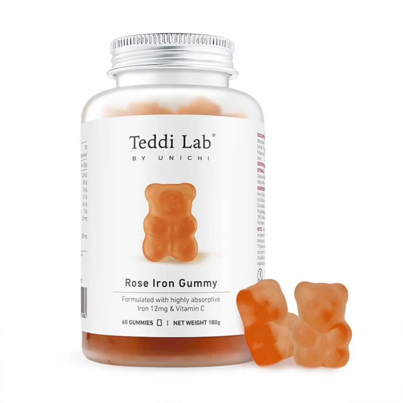 Unichi Rose Iron Gummy 60 Gummies – Iron Supplement Gummies