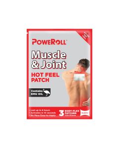 Poweroll Muscle & Joint Hot Feel Patch 3 Patches