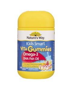 Natures Way Kids Smart Vita Gummies Omega Fish Oil 60 Pastilles