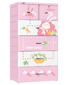 5-tier carrot plastic Cabinet 