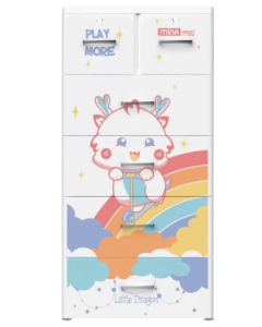 5-tier cute cat plastic Cabinet 