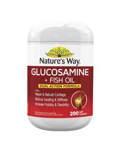 Natures Way Glucosamine + Fish Oil 200 Soft Capsules