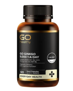 GO Healthy Ginkgo 9000+ 60 Vege Capsules