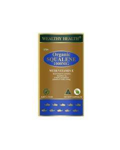 Wealthy Health Organic Squalene 1000mg 365 Capsules