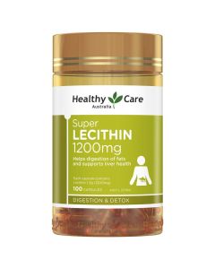 Healthy Care Super Lecithin 1200mg 100 Capsules