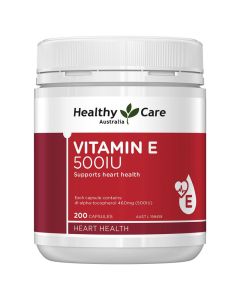Healthy Care Vitamin E 500IU 200 Capsules