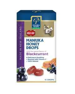 Manuka Health MGO400+ Drops with Blackcurrant 65g 