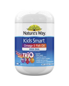 Natures Way Kids Smart Omega-3 Fish Oil Trio 180 Capsules