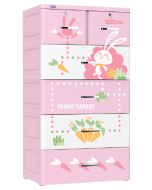 5-tier carrot plastic Cabinet 