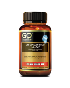 GO Healthy Ginkgo 9000+ 60 Vege Capsules (Intro deals)