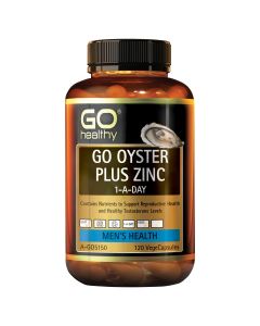 GO Healthy Oyster Plus Zinc 1-A-Day 120 Vege Capsules (Intro deals)