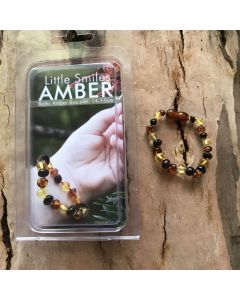 Baltic Amber Teething Bracelet Baby 15-17cm