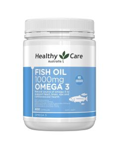 Healthy Care Fish Oil 1000mg Omega 3 400 Capsules (new packaging)