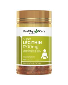 Healthy Care Super Lecithin 1200mg 100 Capsules (new packaging)