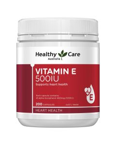 Healthy Care Vitamin E 500IU 200 Capsules (new packaging)