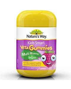 Natures Way Kids Smart Vita Gummies Multi Vitamin Vegies 60 Pastilles