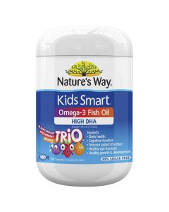 Natures Way Kids Smart Omega-3 Fish Oil Trio 180 Capsules